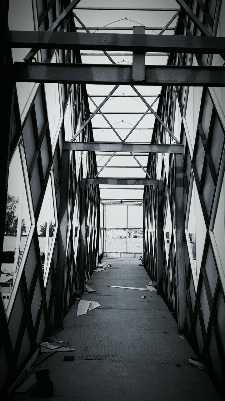 black and white