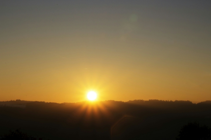 winter's sunset