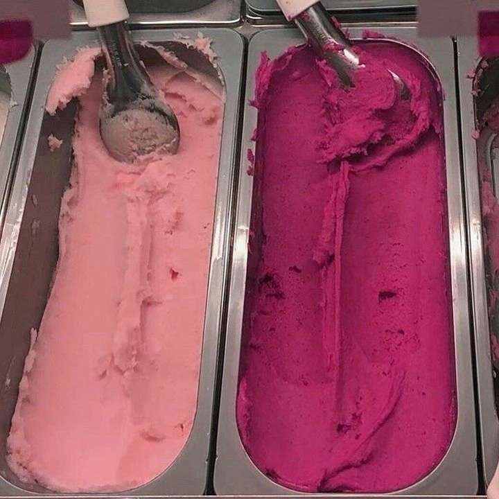 pink ice cream