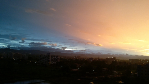 Blue & Orange sky