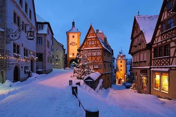 Rothenburg ob der Tauber in winter