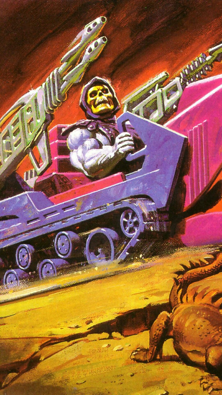 Cartoon Illustration of Skelator