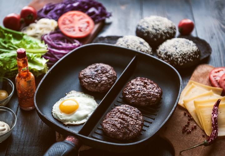 Frikadeller Eggs Frying Pan