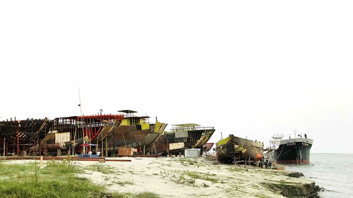 Shipyard in River