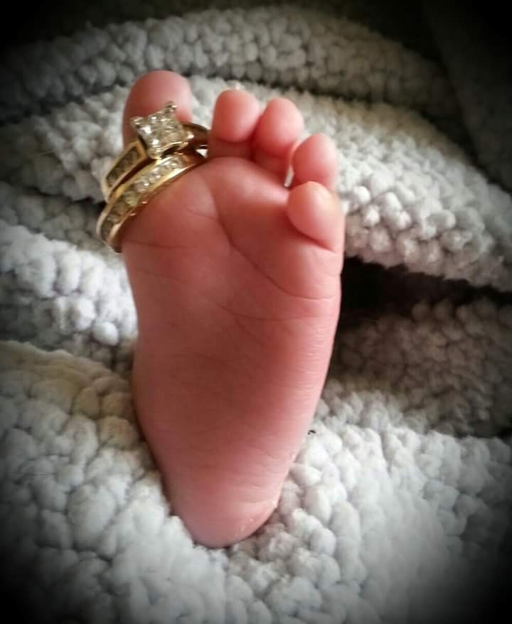 baby girl foot