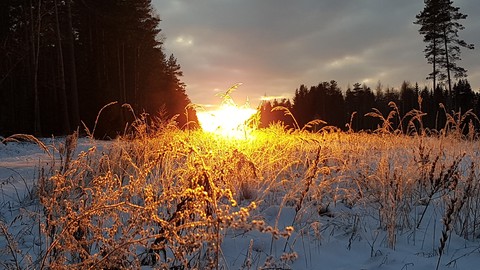 sunrise, snow桌布