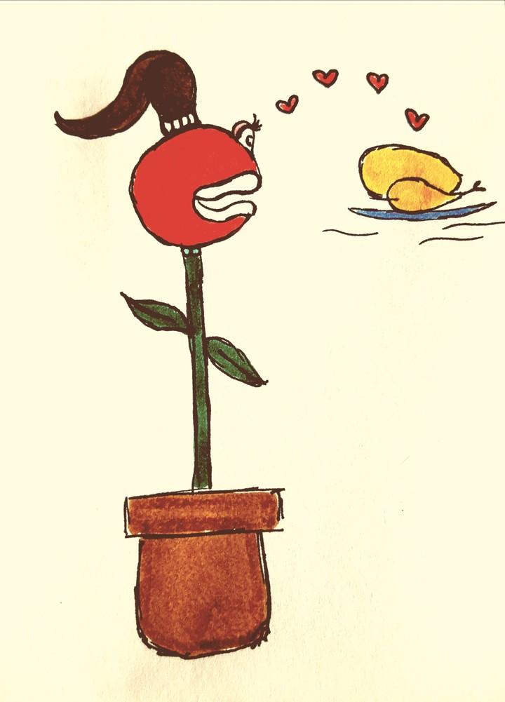 #Picture #Draw #Freehand #Fantasy #VenusFlytrap #Chicken