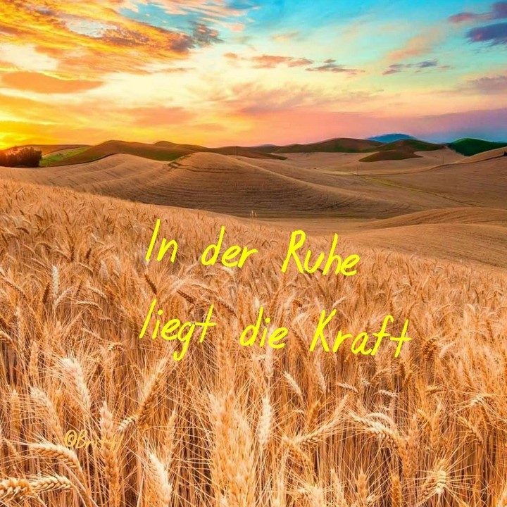 in der Ruhe liegt die Kraft