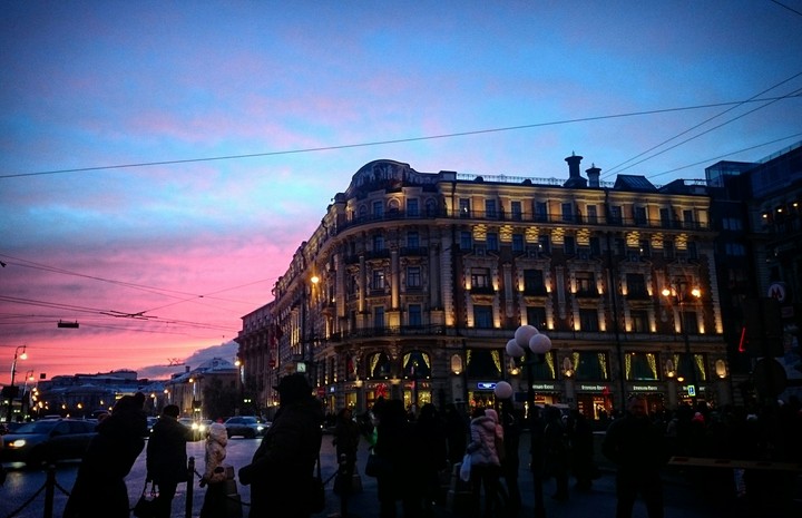 Sunset in Moscow