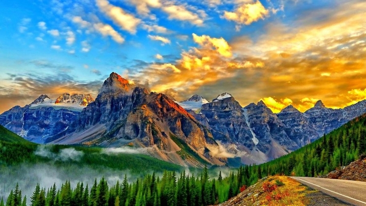 Golden sky
