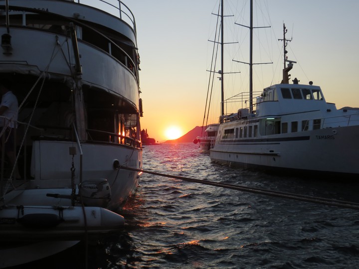 when the sun touches the sea