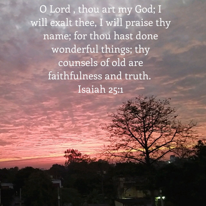 ISAIAH 25:1