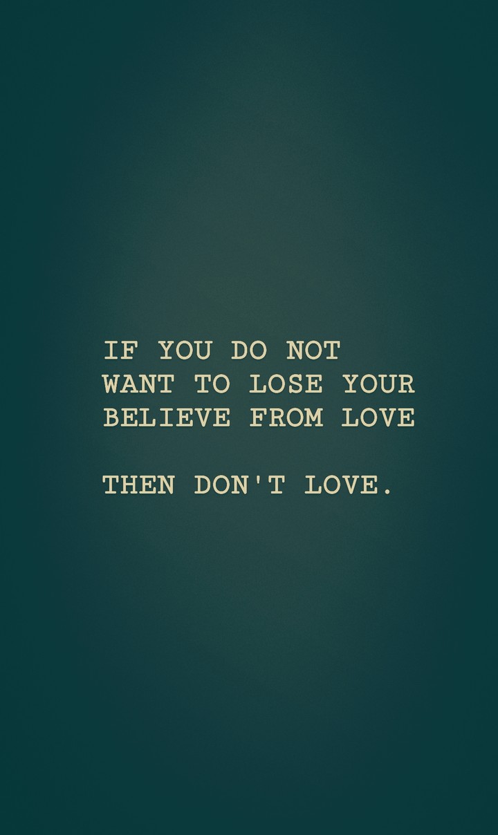 Don't love