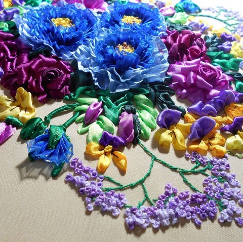silk ribon embroidery