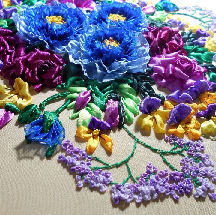 silk ribon embroidery