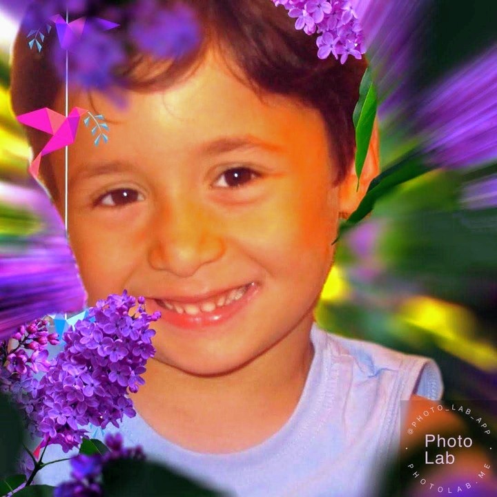 Cute boy .
