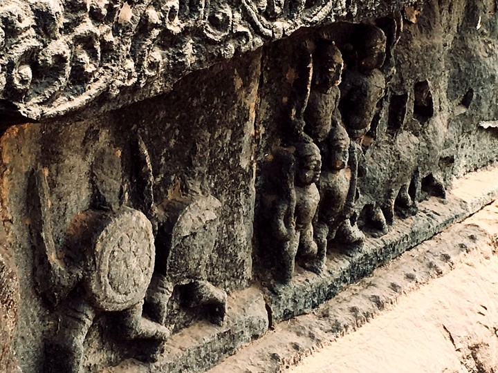carvings on wall as history