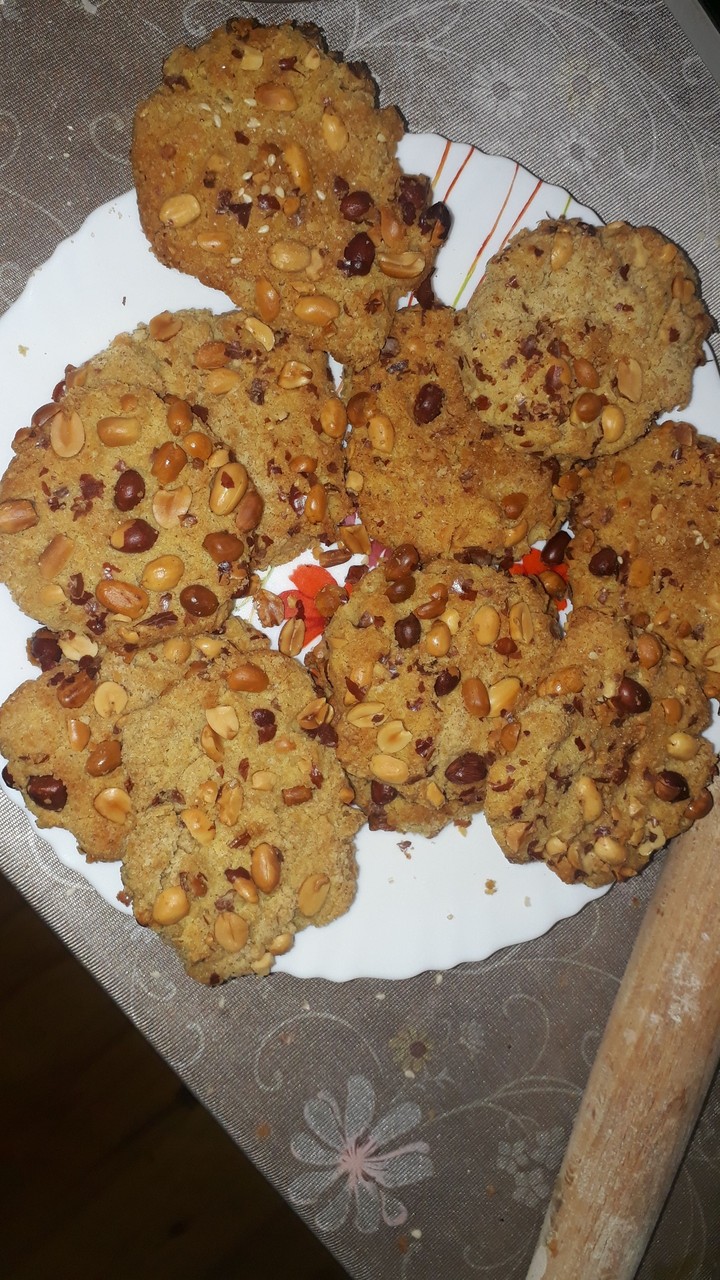 Печенье с арахислм