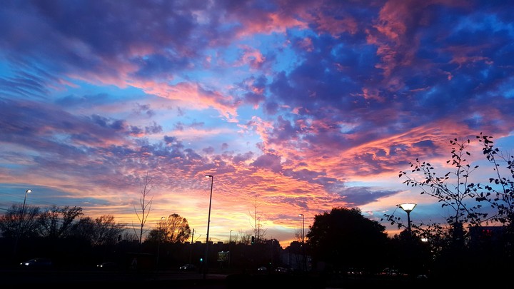violet sunset