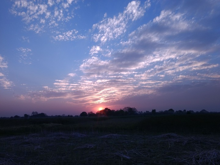 beauty of the sky in a landscape