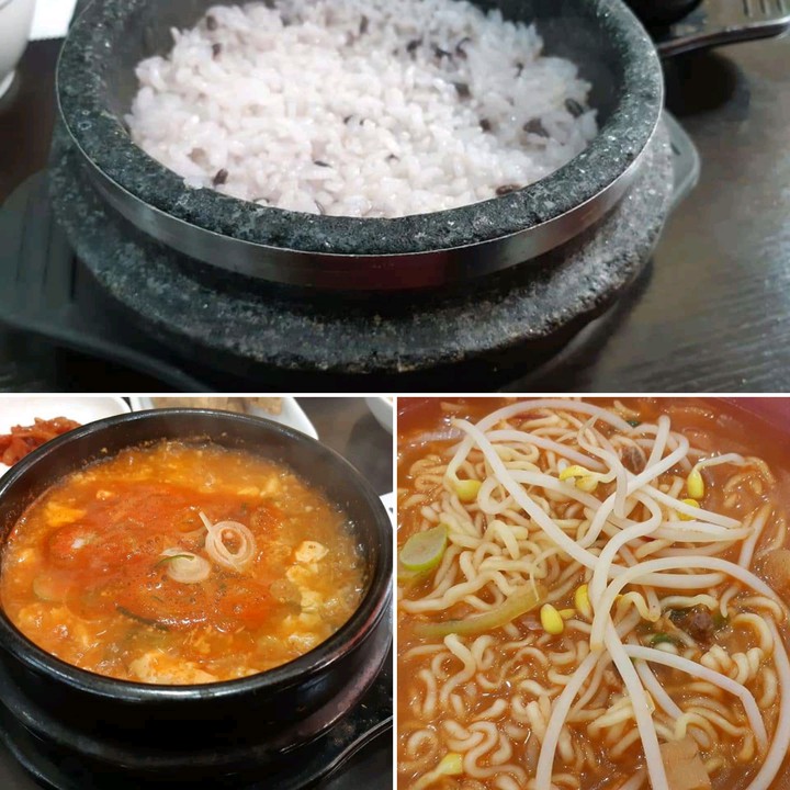 korean food(rice,stew,ramen)