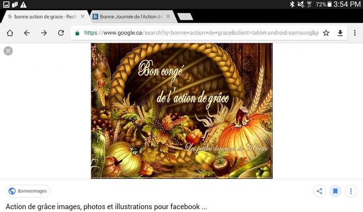 bonne action de grâce