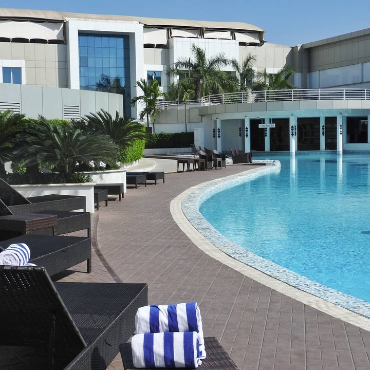 By the poolside