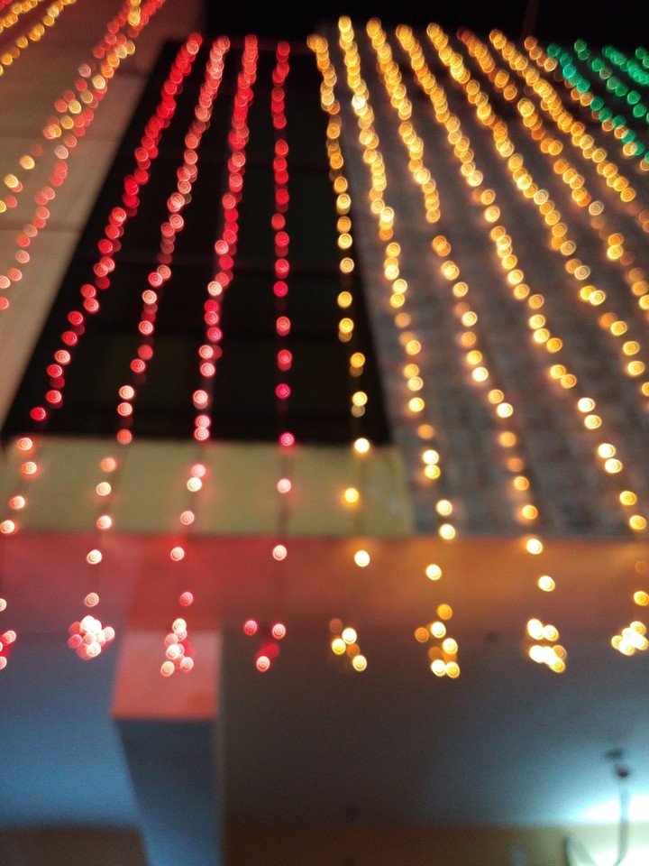 Blurry lights.