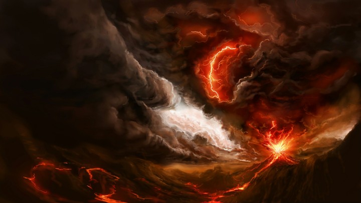 The volcano