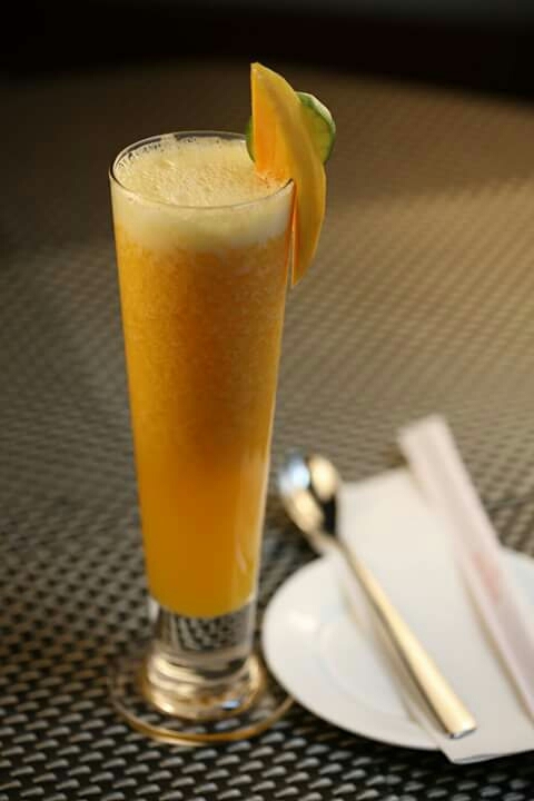 Mango and orange juice ..