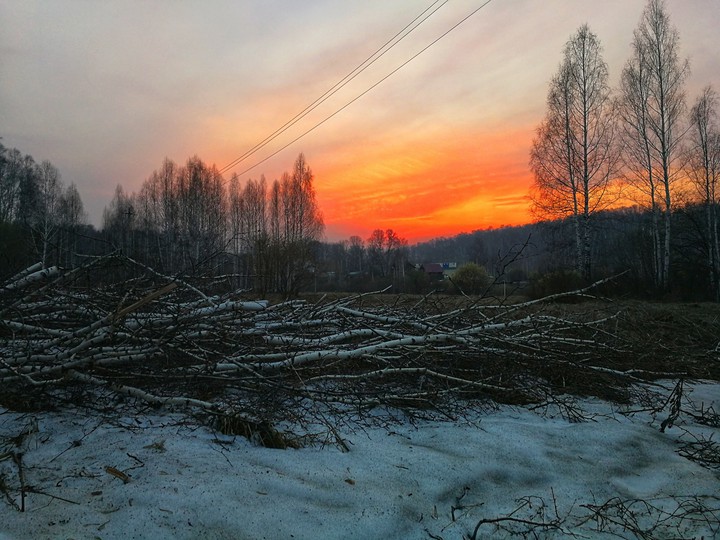 spring sunset