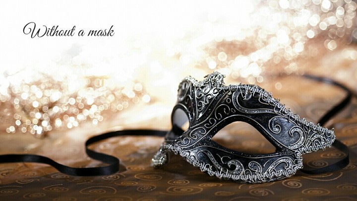Without a mask.