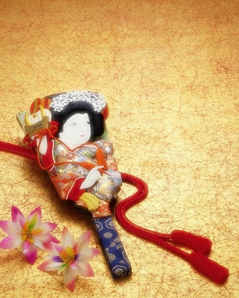 ornate hagoita paddle