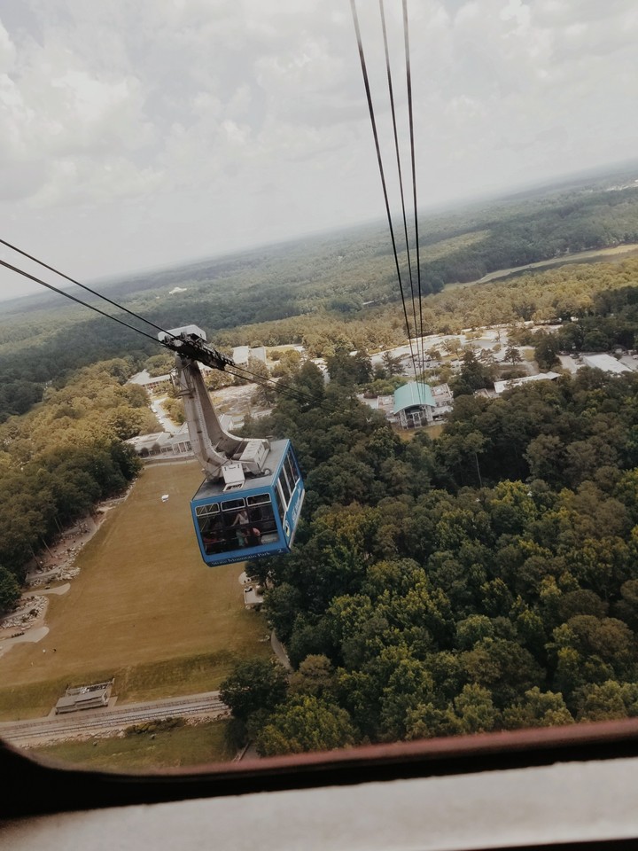high up