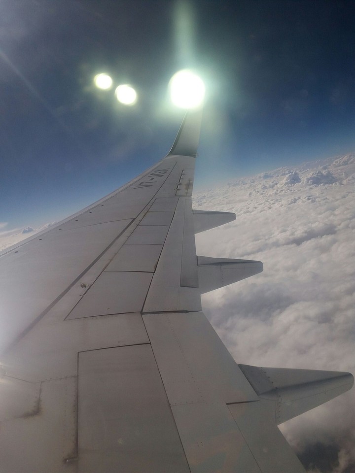 above clouds
