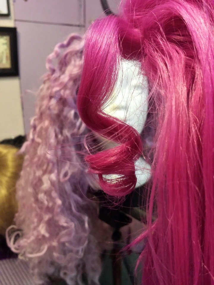 Pink wigs