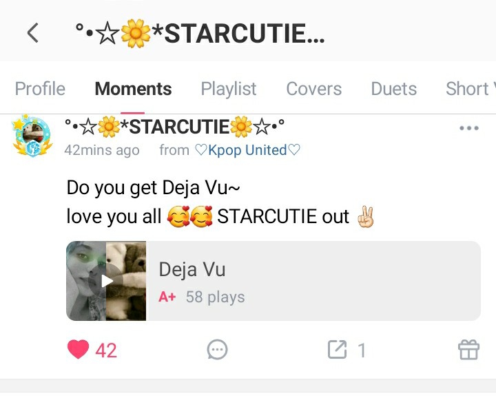 Check out my new cover of deja vu on Starmaker
