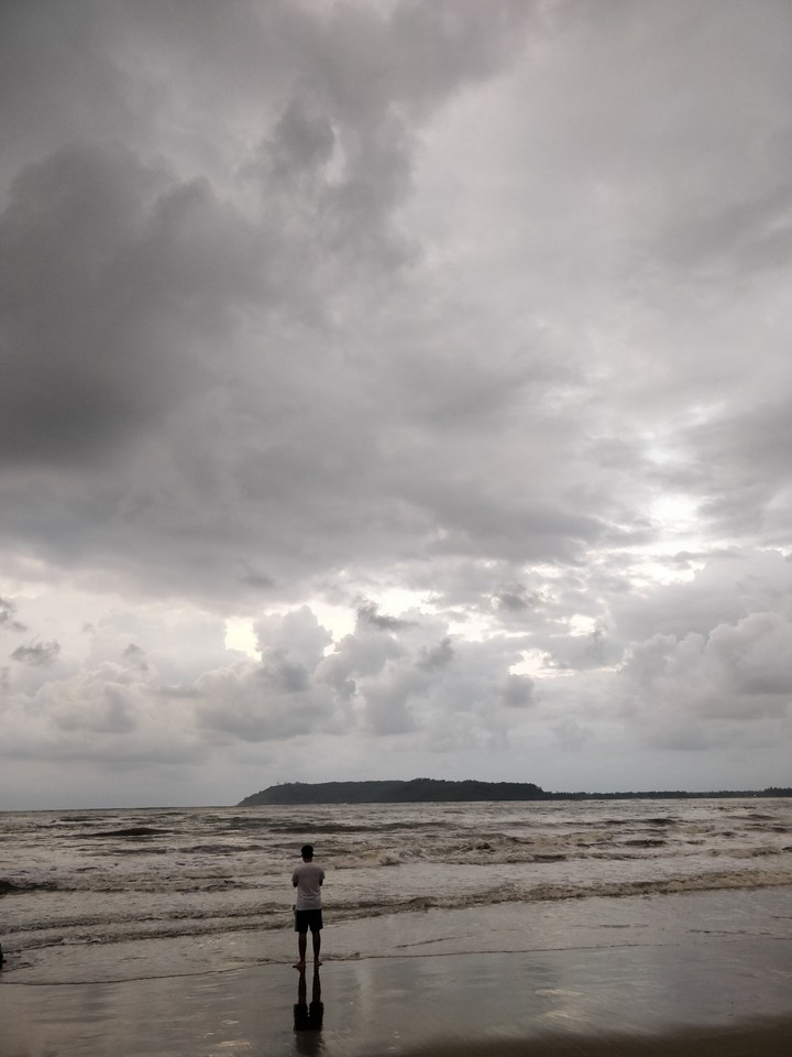 rainy weather( beach )