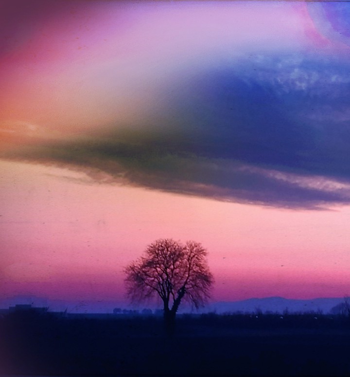 Coucher du soleil en hiver