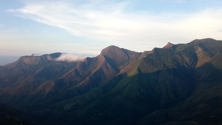 hill , misty mountain , green , high range