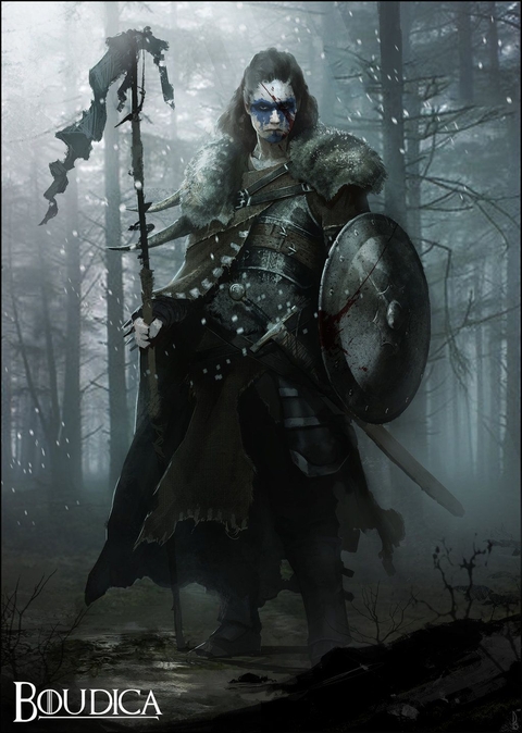 warrior, woods Hintergrundbilder