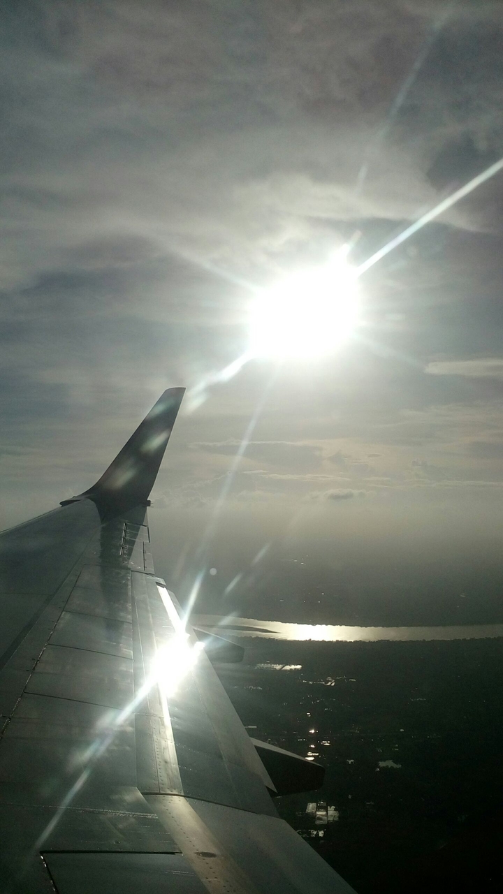 The evening sun