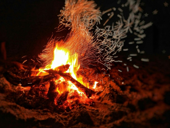 camping fire