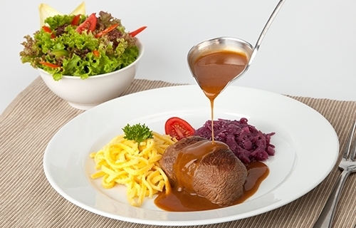 Roulade mit Rotkohl