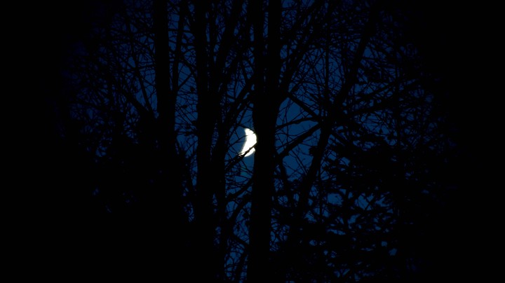 Find me the moon in the darkest sky