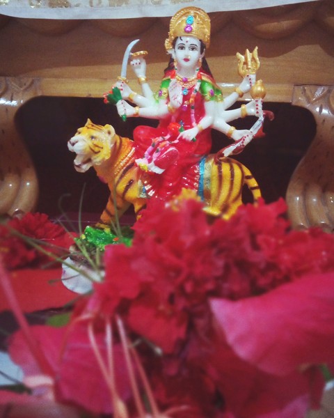 Goddess Sherawali shot by Lenovo K8 Note