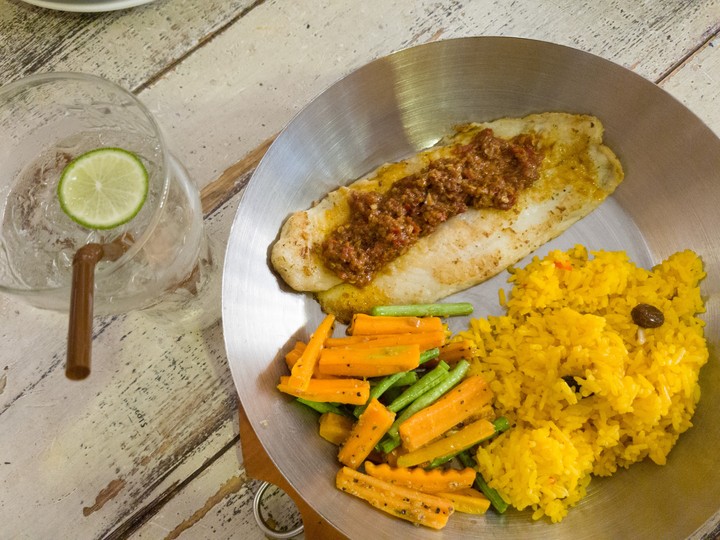 Fish in pan