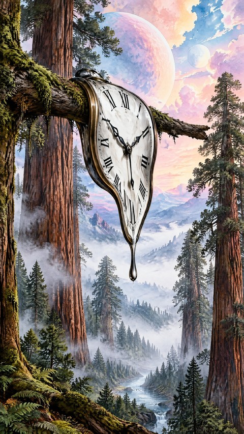 clock, fir桌布