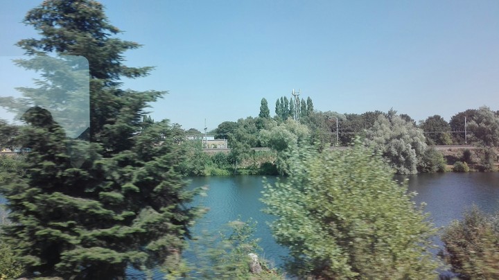 paysage à parir du train