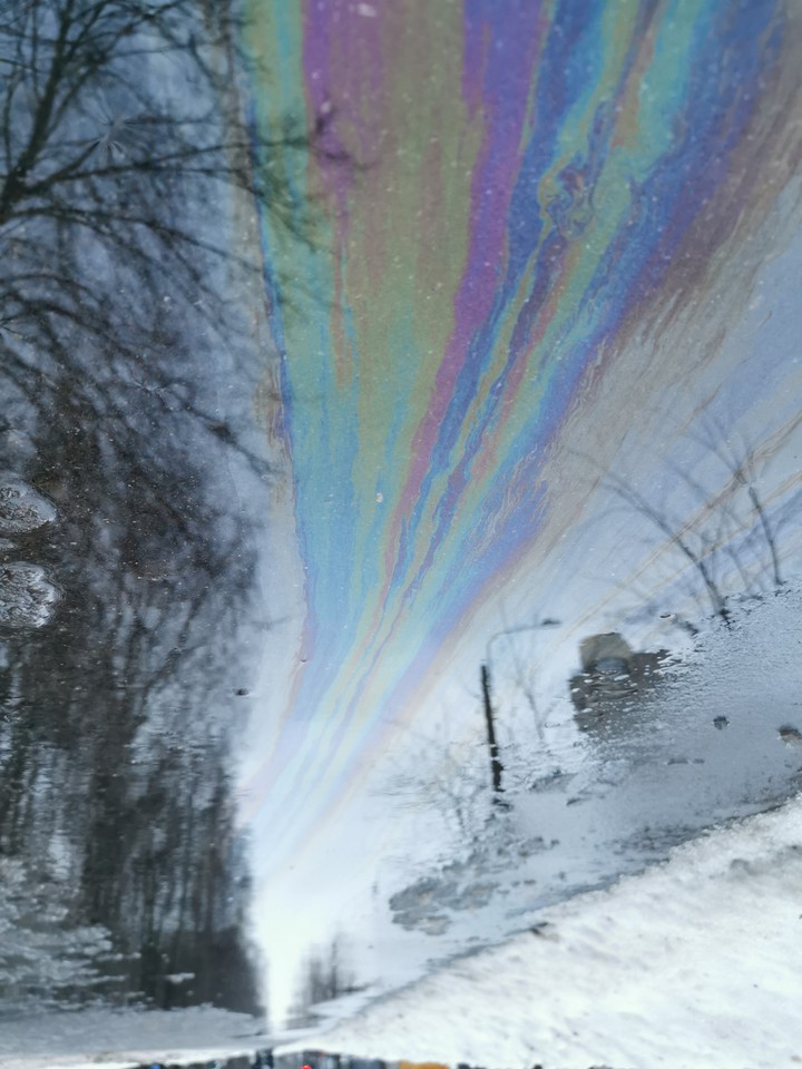 Rainbow underfoot